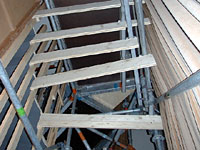 Detail der genialen Treppenstruktur