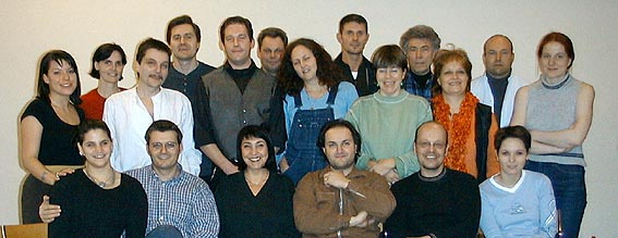 Ein grosser Teil der Dracula-Equipe, aufgenommen am 28.1.2001