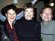 Glckliche Gesichter allenthalben: Crissa, Barbara und Christof