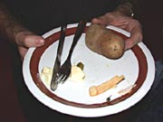 Zu essen gab es Gschwellti...