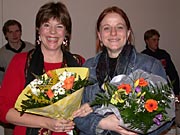Waren f�r die Maske verantwortlich: Barbara und Mich�le