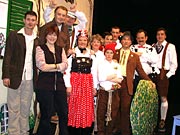 Geschafft! Warten auf die VIP-Gste.