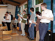 Aber  hallo, wo ist der auswendiggelernte Text?